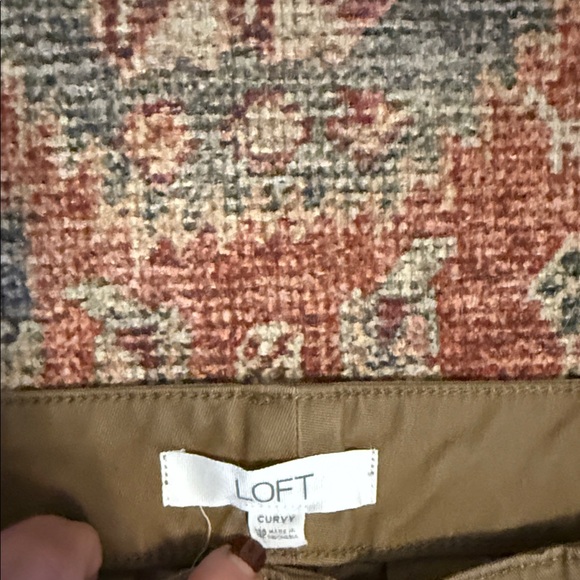 Loft ladies Monroe slim chinos Tan Pants (curvy fit) - Picture 4 of 8